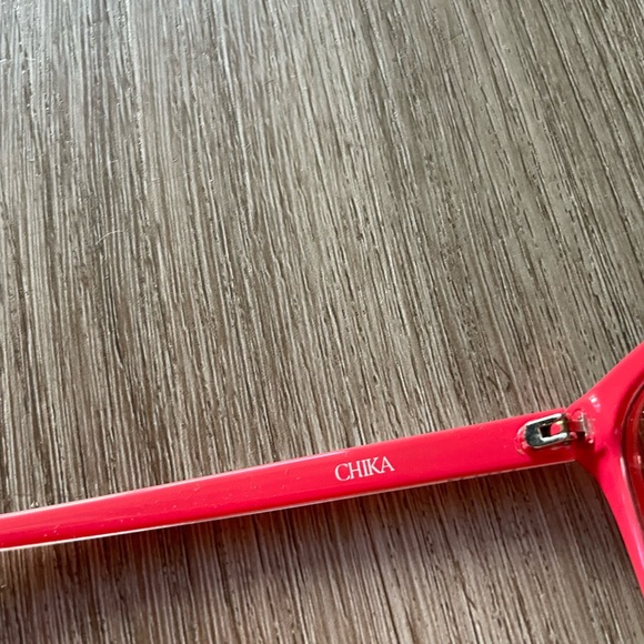 otra chika red small frame retro y2k statement cat eye sunglasses eyewear NEW - Picture 5 of 7